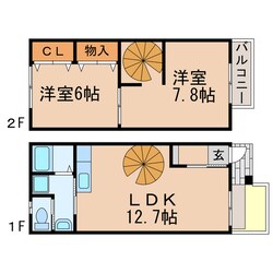 Chloris Harukaの物件間取画像